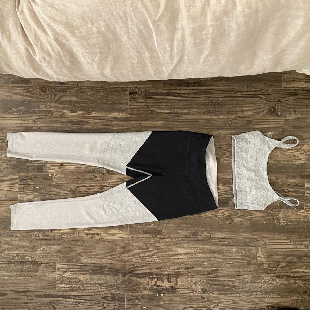 Outdoor Voices Leggings and Bra Crop Workout Set